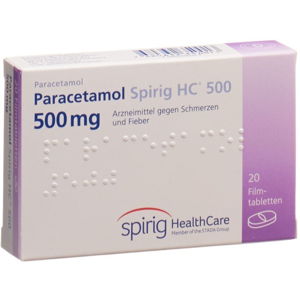 PARACETAMOL Spirig HC Filmtabl 500 mg 20 Stk