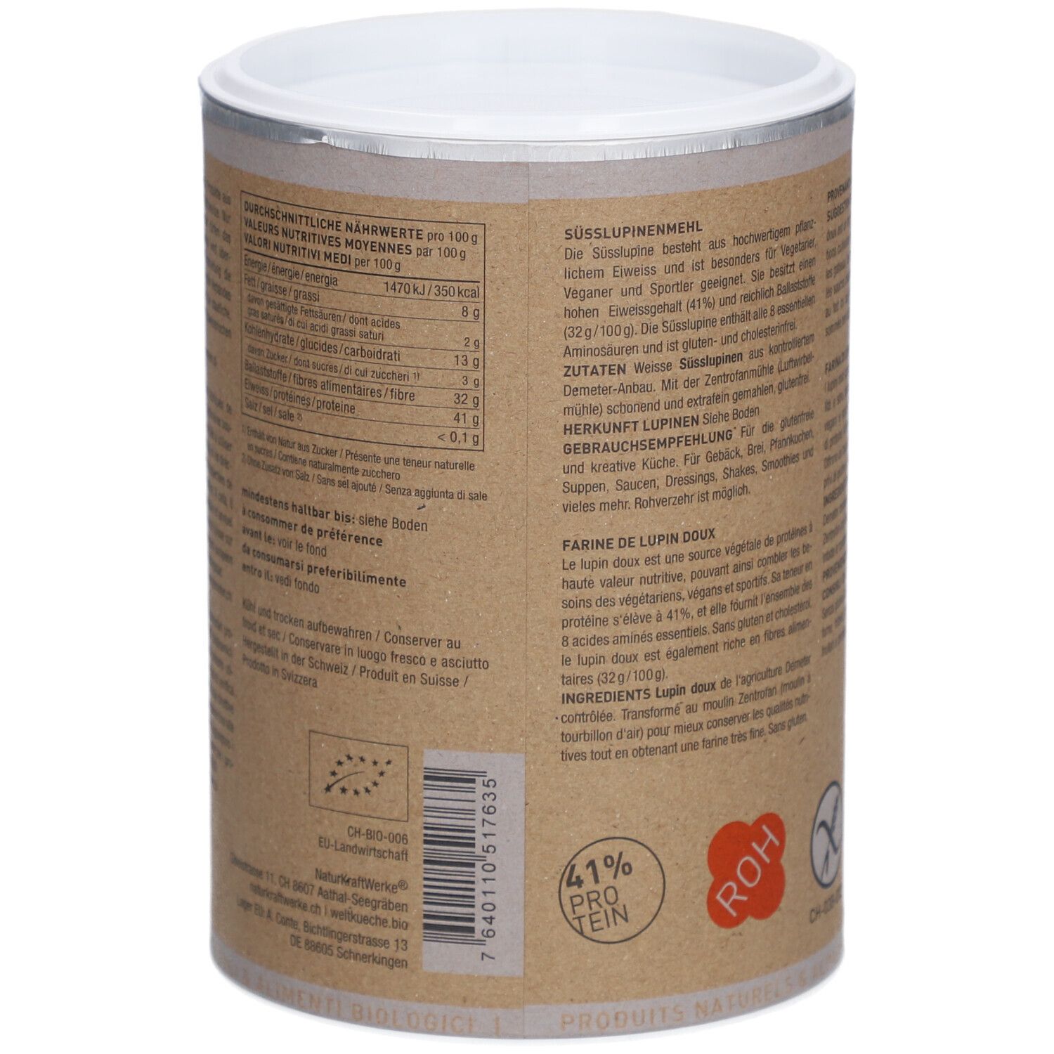 NATURKRAFTWERKE Farine de lupin Demeter