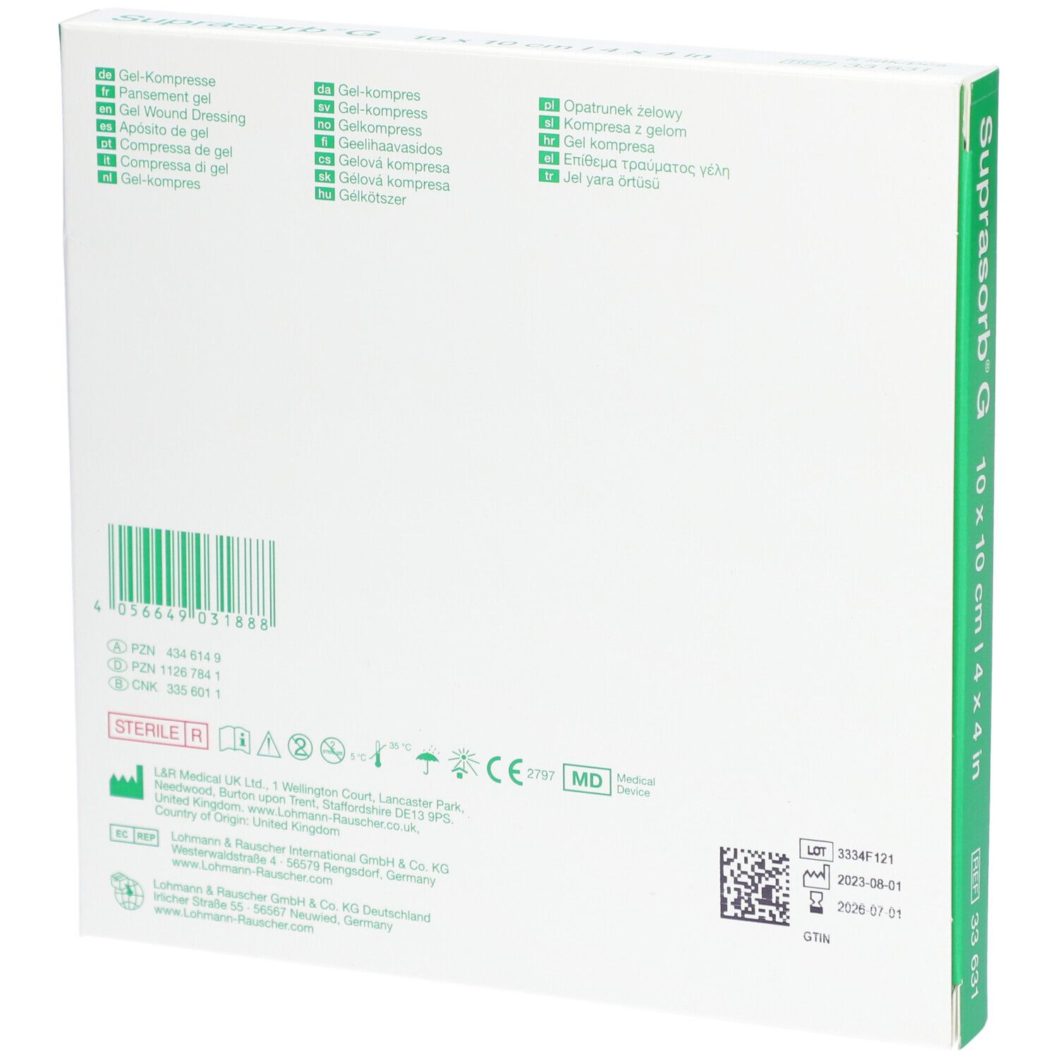Suprasorb G 10 x 10 cm