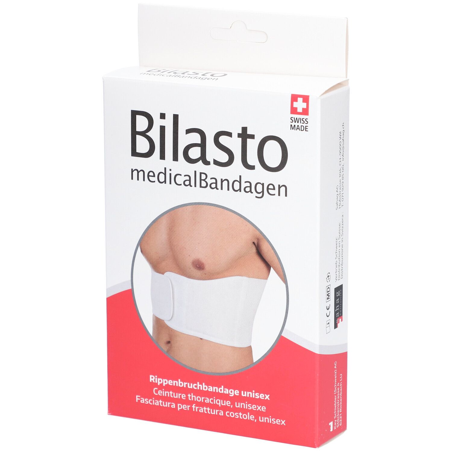 BILASTO Rippenbruchbandage XL weiss