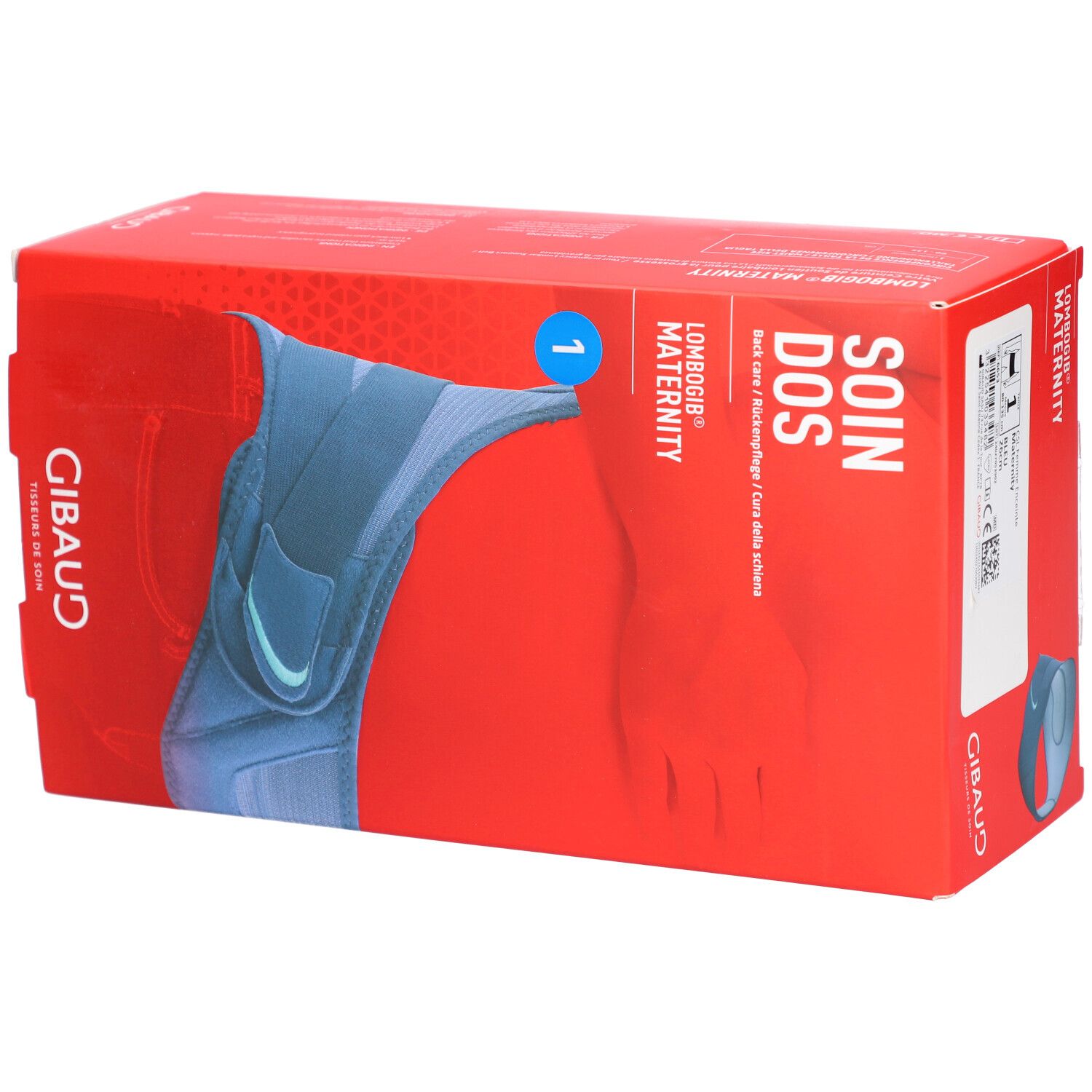 GIBAUD Ceinture lombaire de grossesse Lombogib avec soutien abdominal