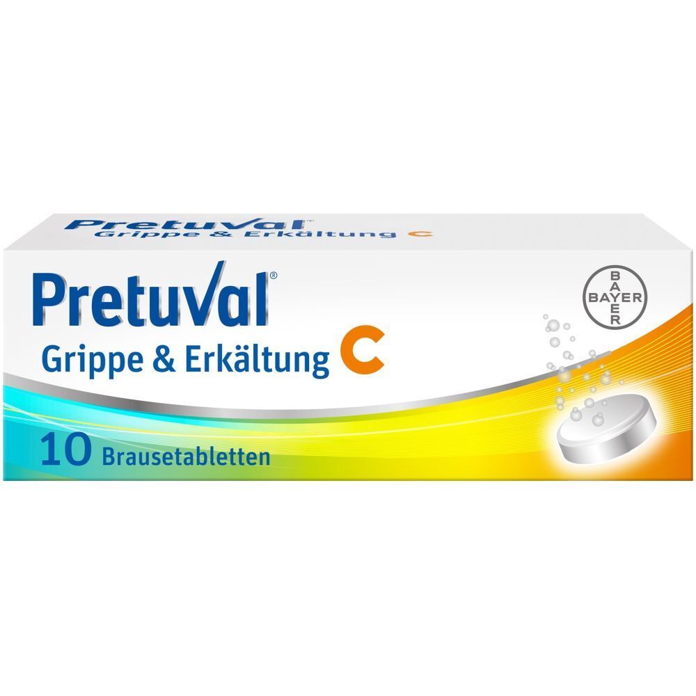 PRETUVAL Grippe und Erkältung C Brausetabl 10 Stk