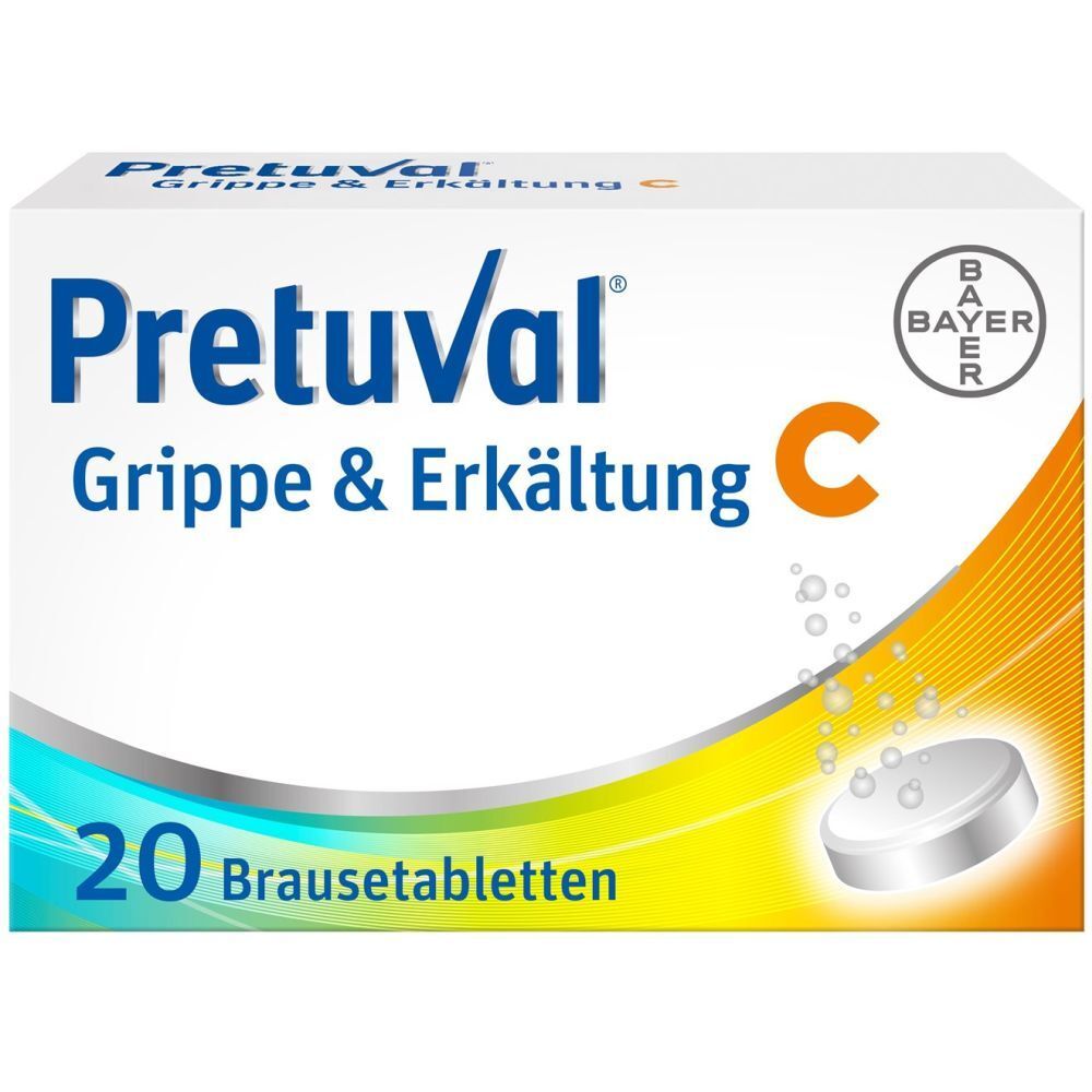 PRETUVAL Grippe und Erkältung C Brausetabl 20 Stk