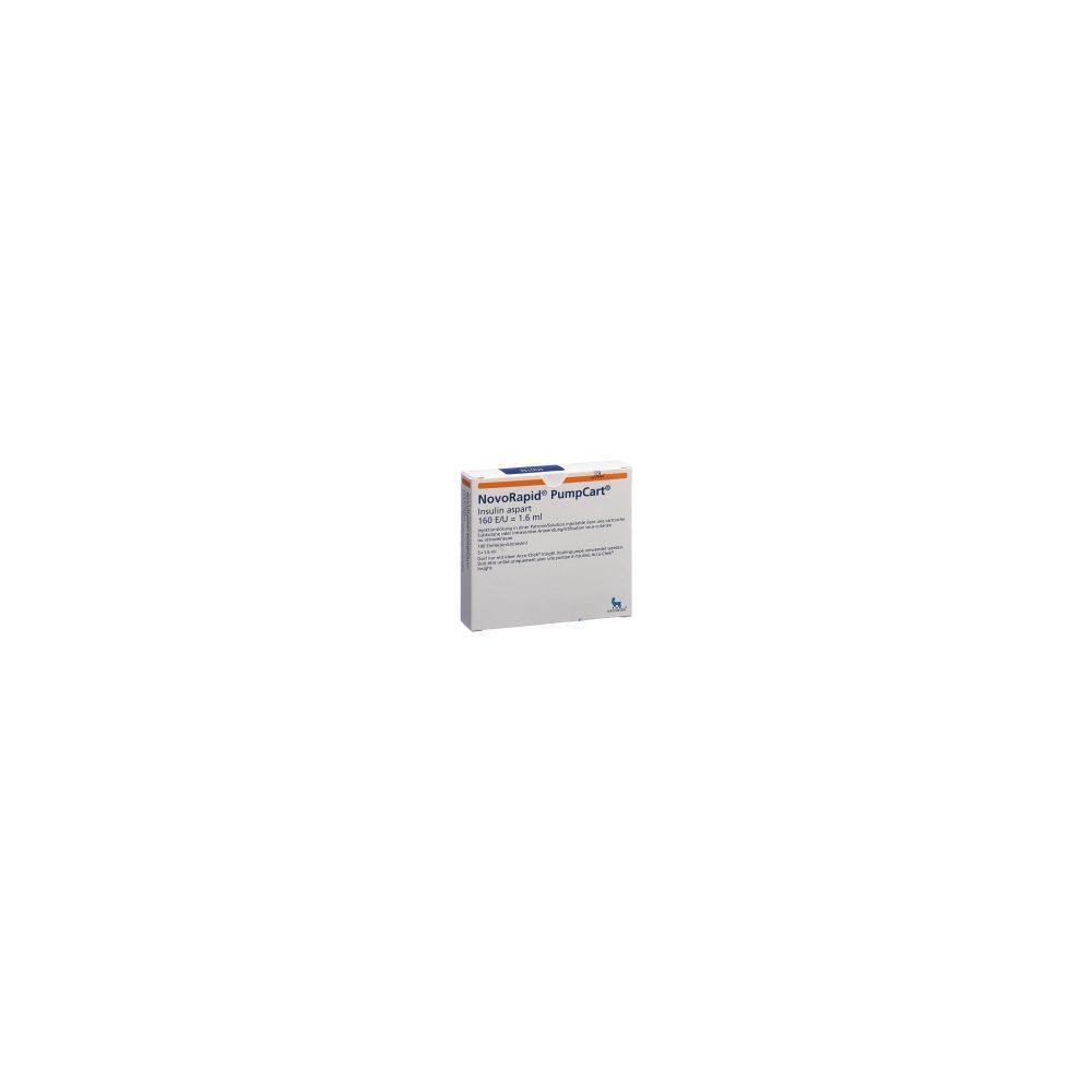 INSULIN NovoRapid PumpCart 100 E/ml 5 x 1.6 ml