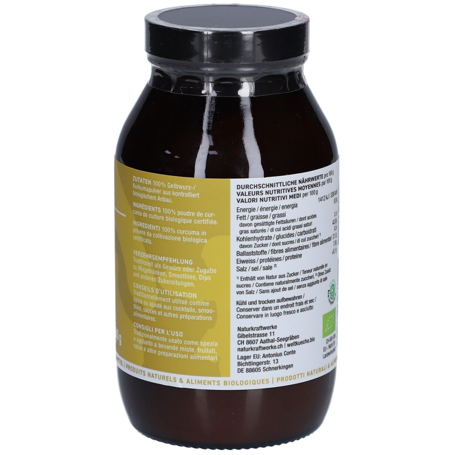 NATURKRAFTWERKE Bio Kurkuma Pulver