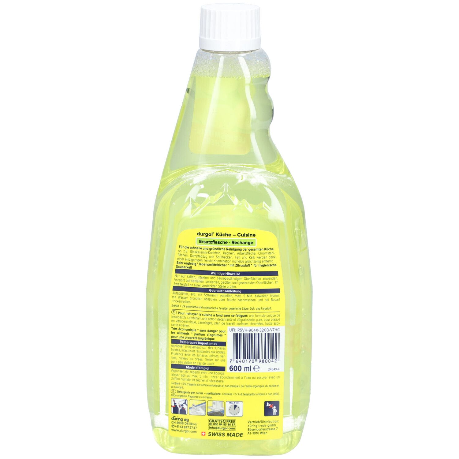 DURGOL Nettoyant Cuisine - Aufladen