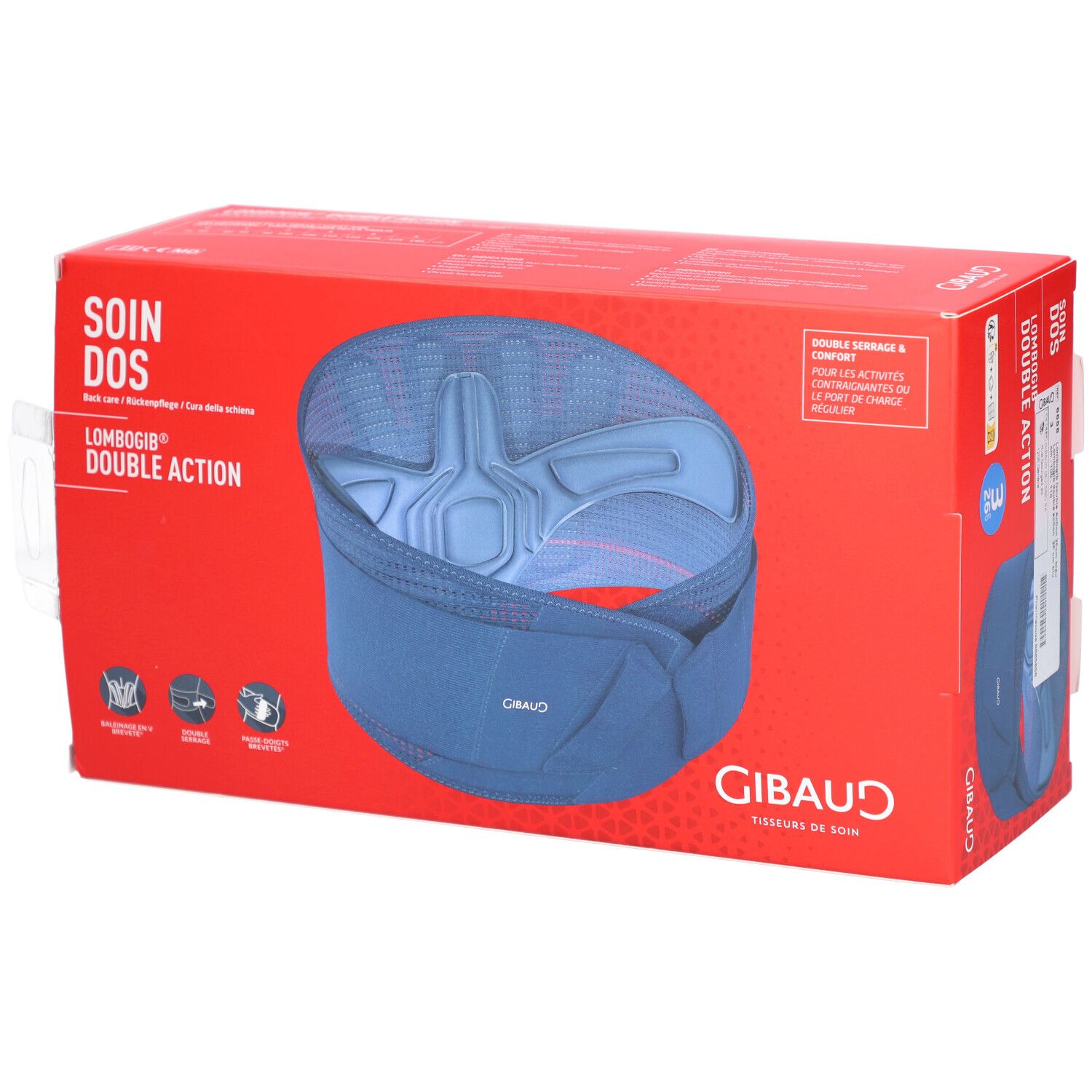 GIBAUD Lombogib Double Act 26cm Gr3 100-110 cm blau