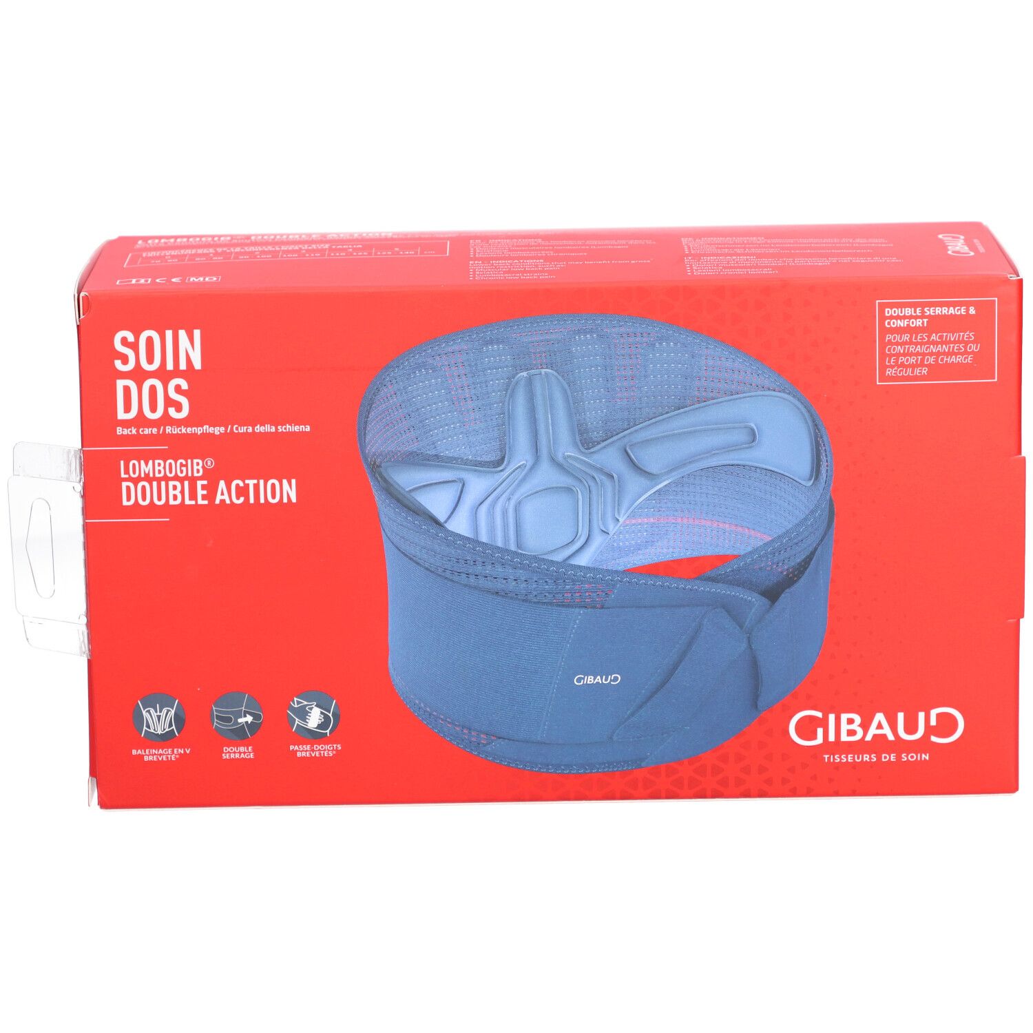 GIBAUD Lombogib Double Act 26cm Gr3 100-110 cm blau