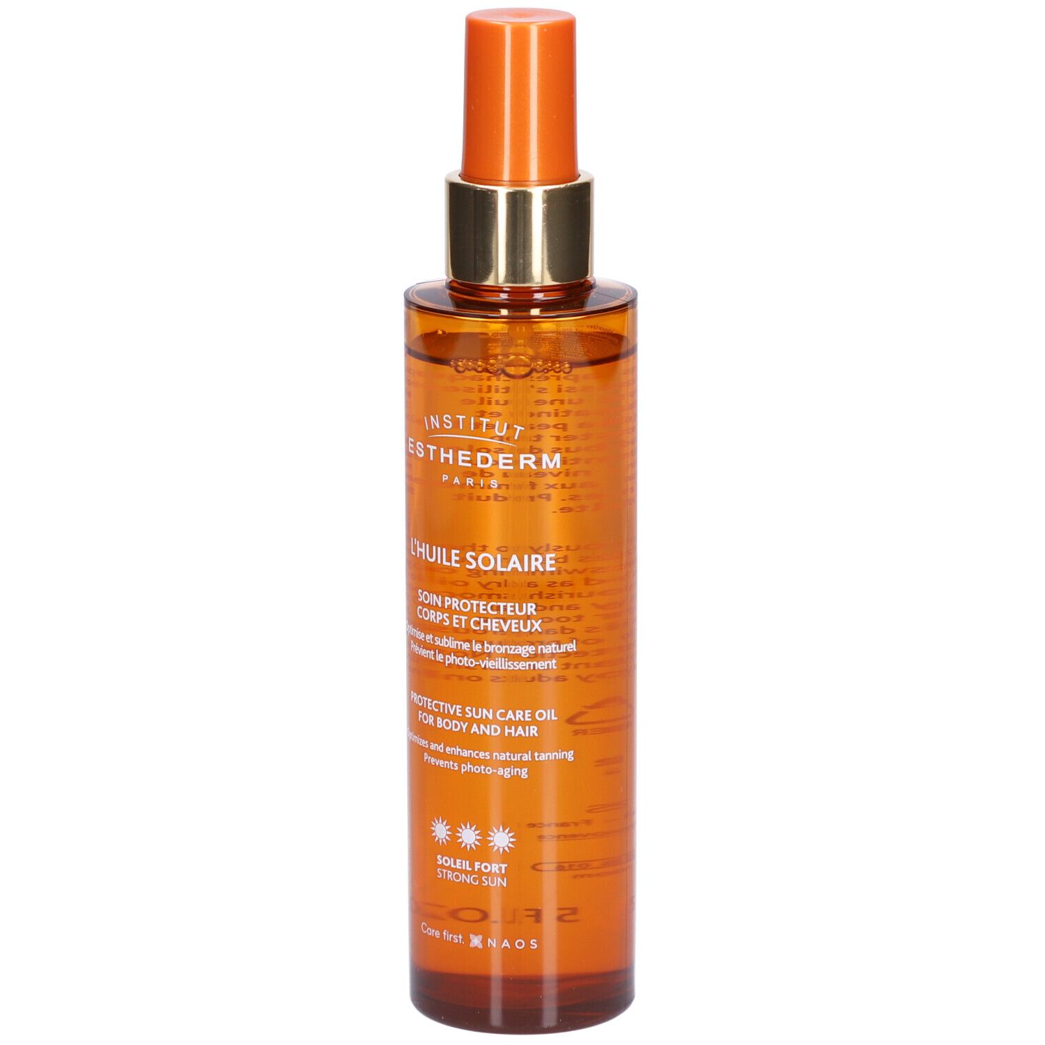 INSTITUT ESTHEDERM L'HUILE SOLAIRE SOIN PROTECTEUR CORPS ET CHEVEUX - SOLEIL FORT