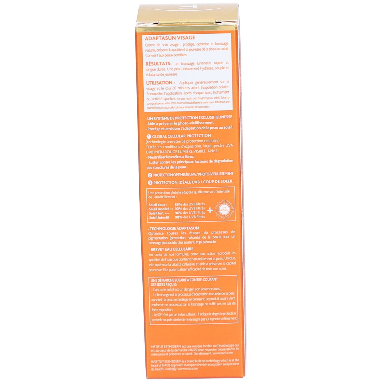 INSTITUT ESTHEDERM Adaptasun Crème visage soleil modéré