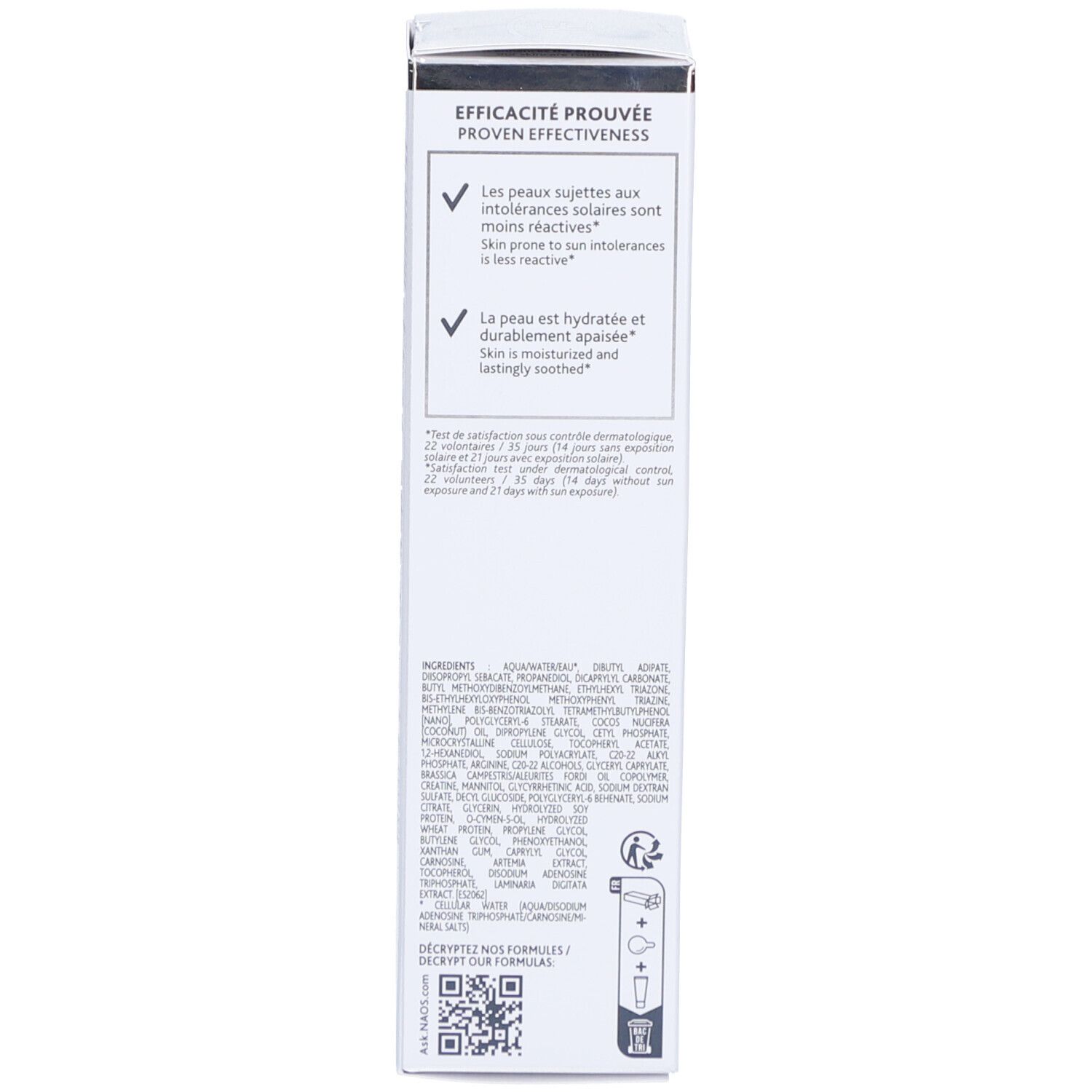 Institut Esthederm Intolerances Solaires Gesichtscreme SPF50+