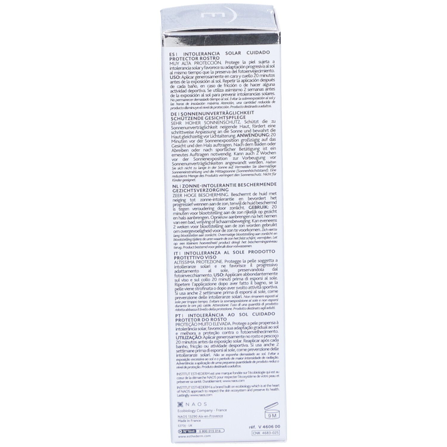 Institut Esthederm Intolerances Solaires Gesichtscreme SPF50+