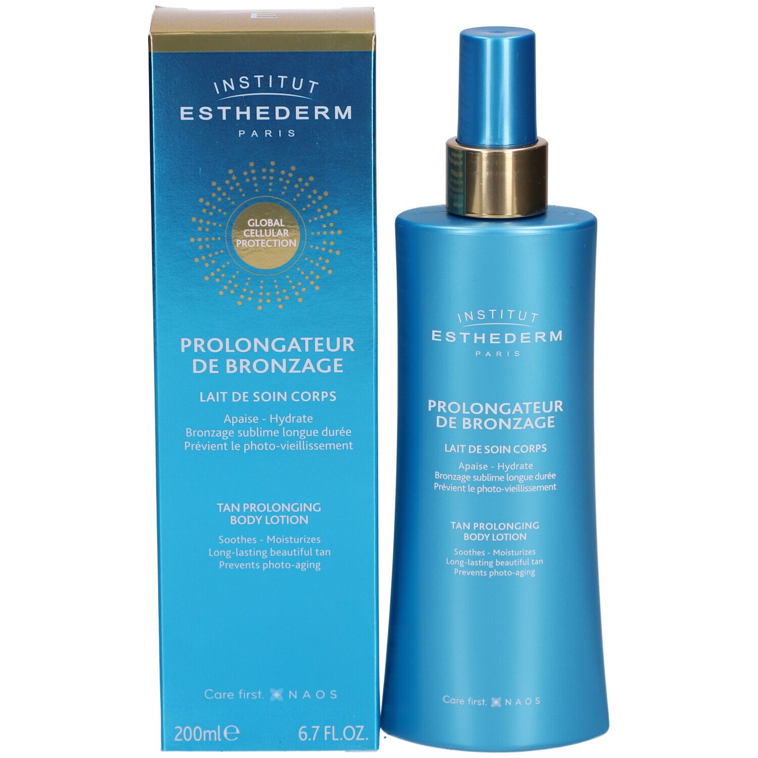 INSTITUT ESTHEDERM Lait Corps Prolongateur de Bronzage Apaisant et Hydratant