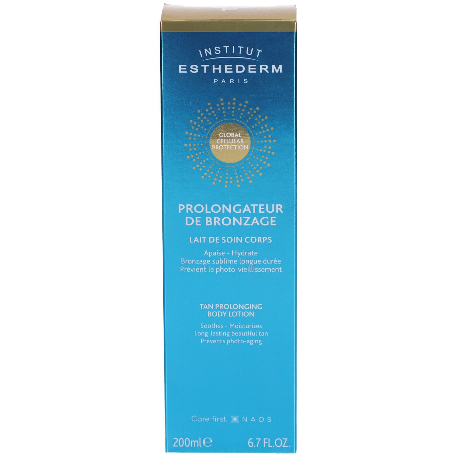 INSTITUT ESTHEDERM Lait Corps Prolongateur de Bronzage Apaisant et Hydratant