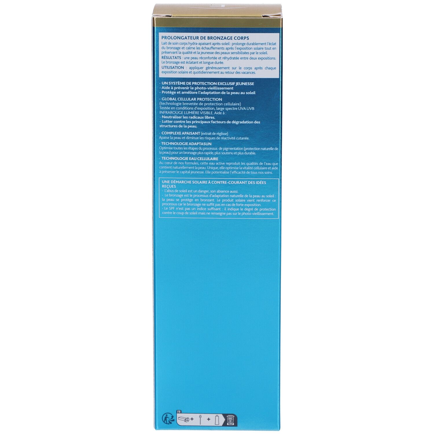 INSTITUT ESTHEDERM Lait Corps Prolongateur de Bronzage Apaisant et Hydratant