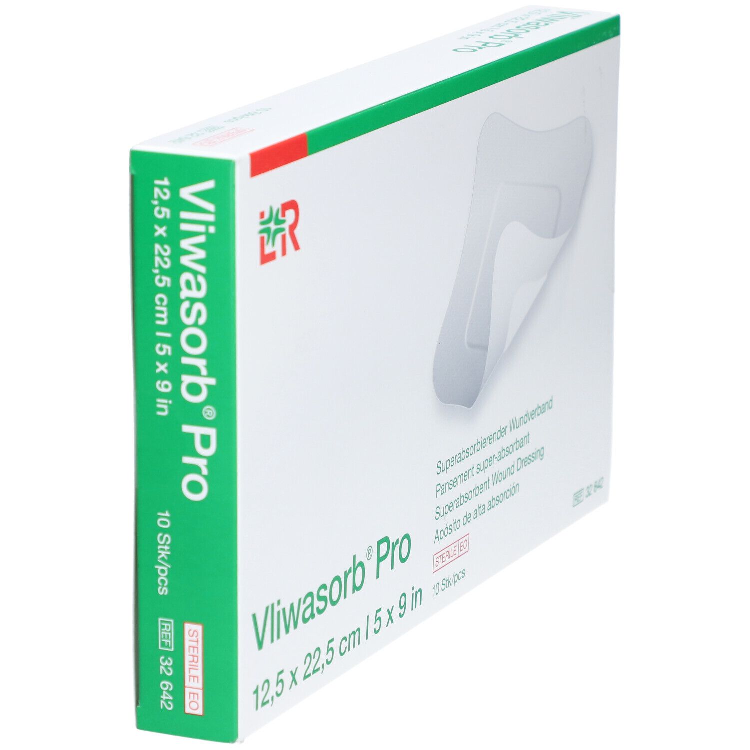 L&R Vliwasorb® Pro Pansement superabsorbant 12,5 x 22,5 cm