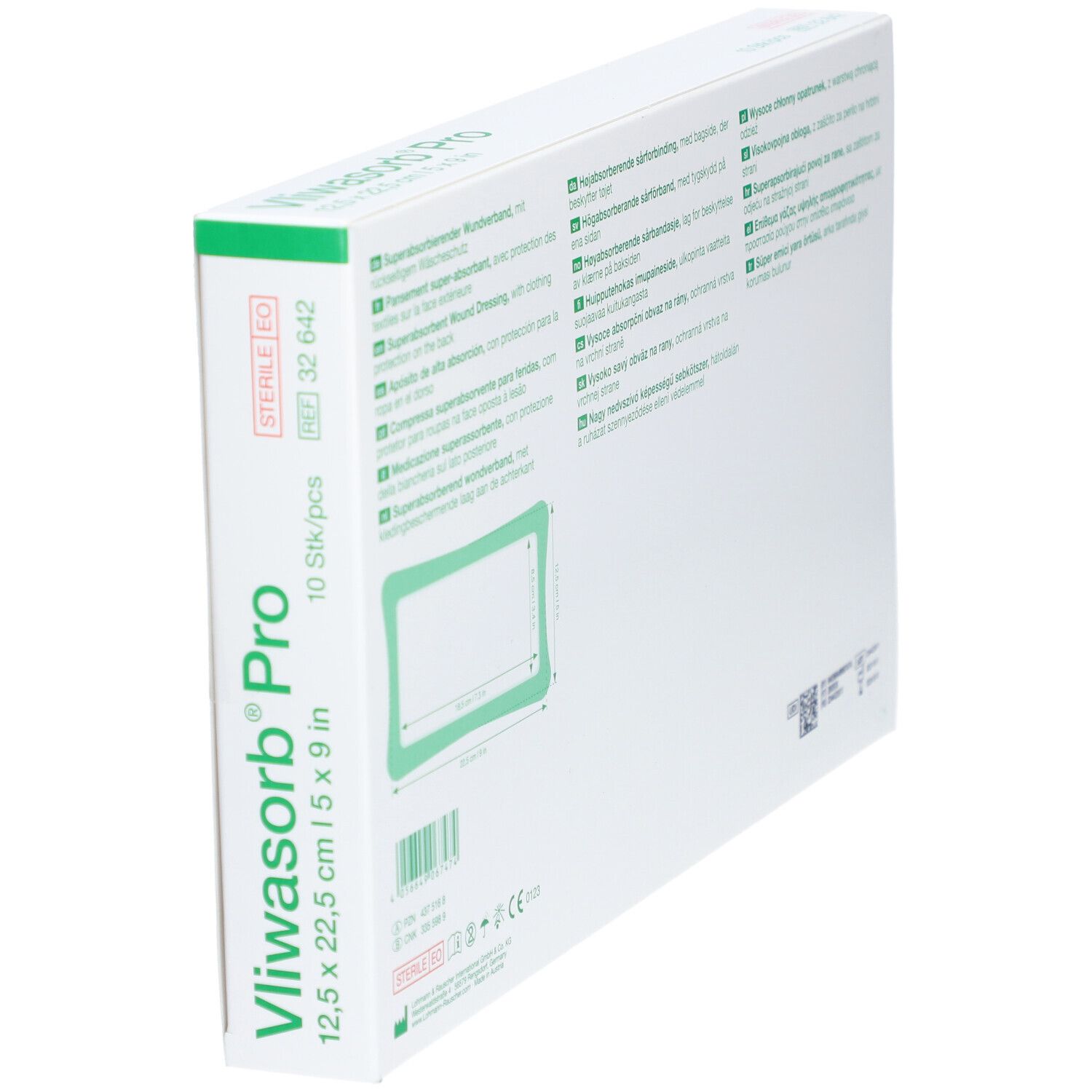 L&R Vliwasorb® Pro Pansement superabsorbant 12,5 x 22,5 cm