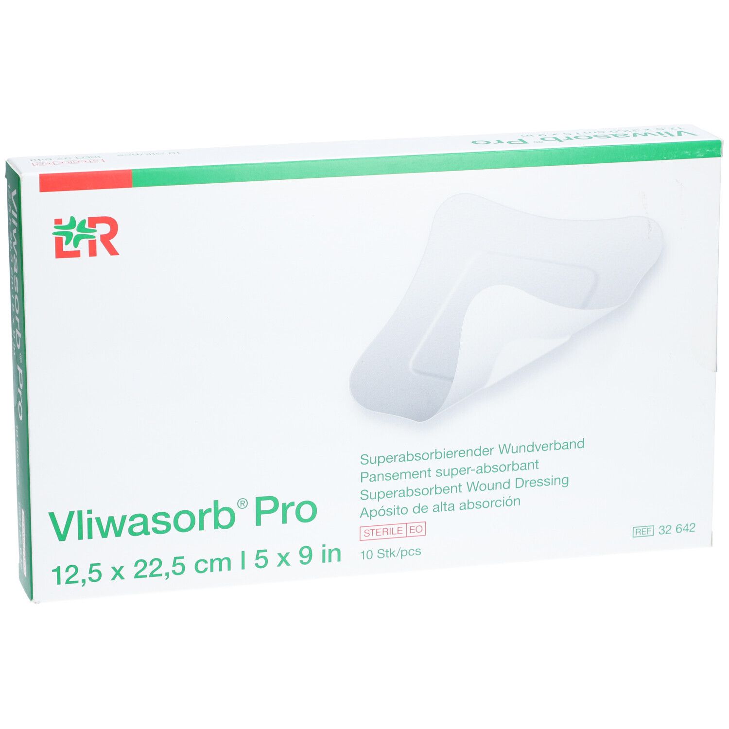 L&R Vliwasorb® Pro Pansement superabsorbant 12,5 x 22,5 cm