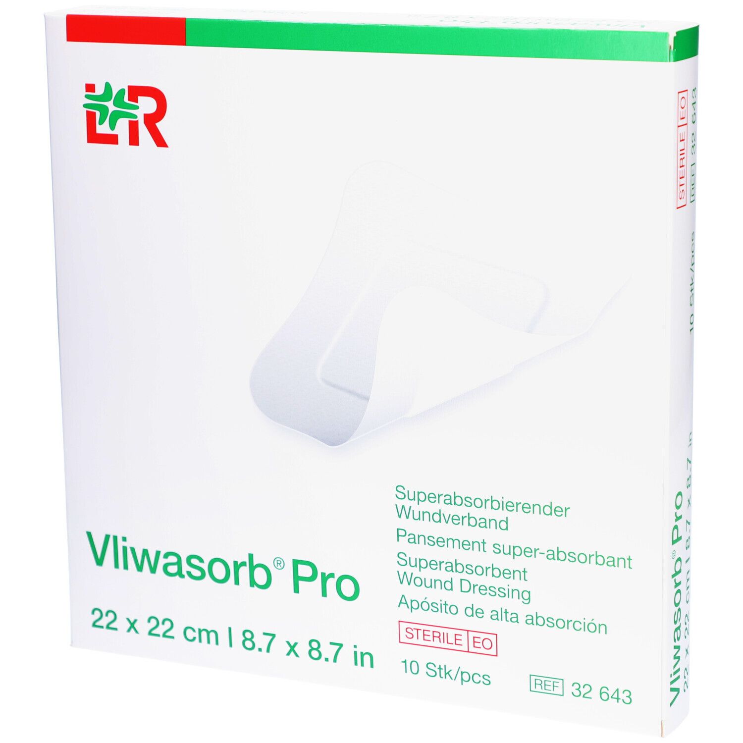 VLIWASORB Pro Wundverband 22x22cm 10 Stk