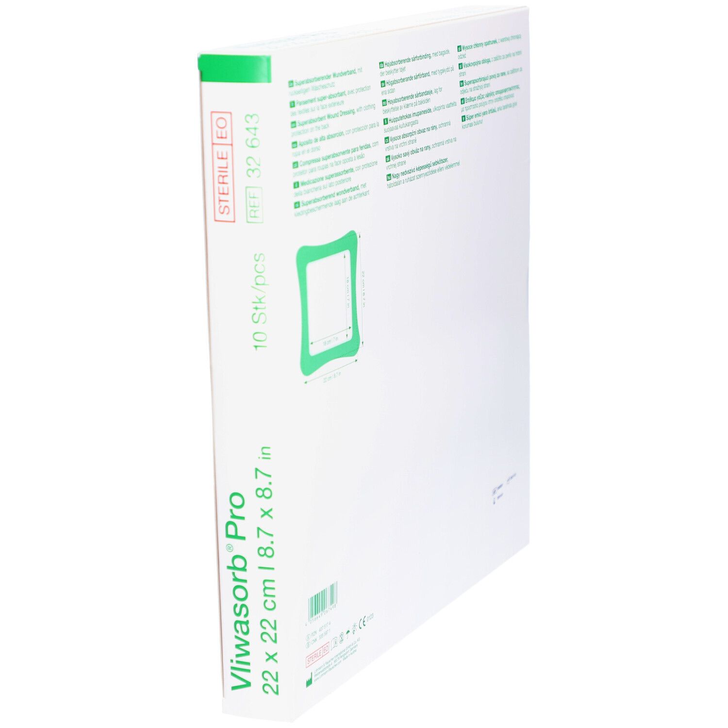 VLIWASORB Pro Wundverband 22x22cm 10 Stk