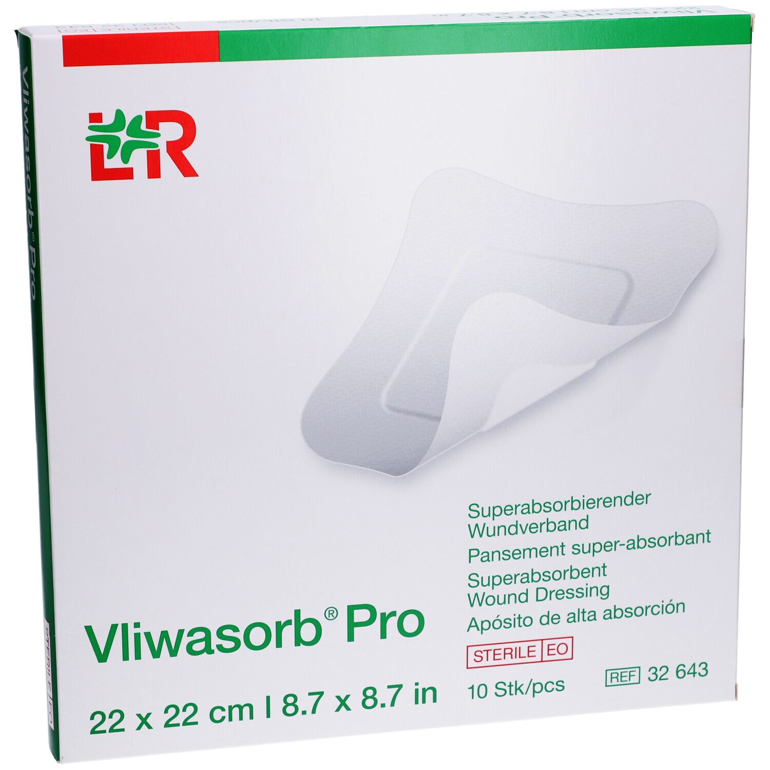 VLIWASORB Pro Wundverband 22x22cm 10 Stk