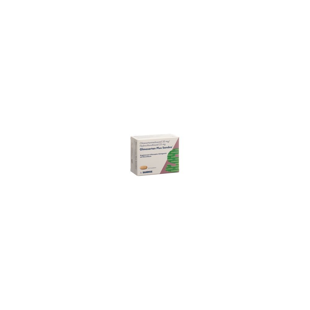 OLMESARTAN PLUS Sandoz Filmtabl 20/25mg 98 Stk