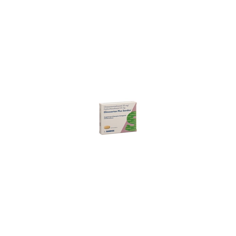 OLMESARTAN PLUS Sandoz Filmtabl 20/25mg 28 Stk