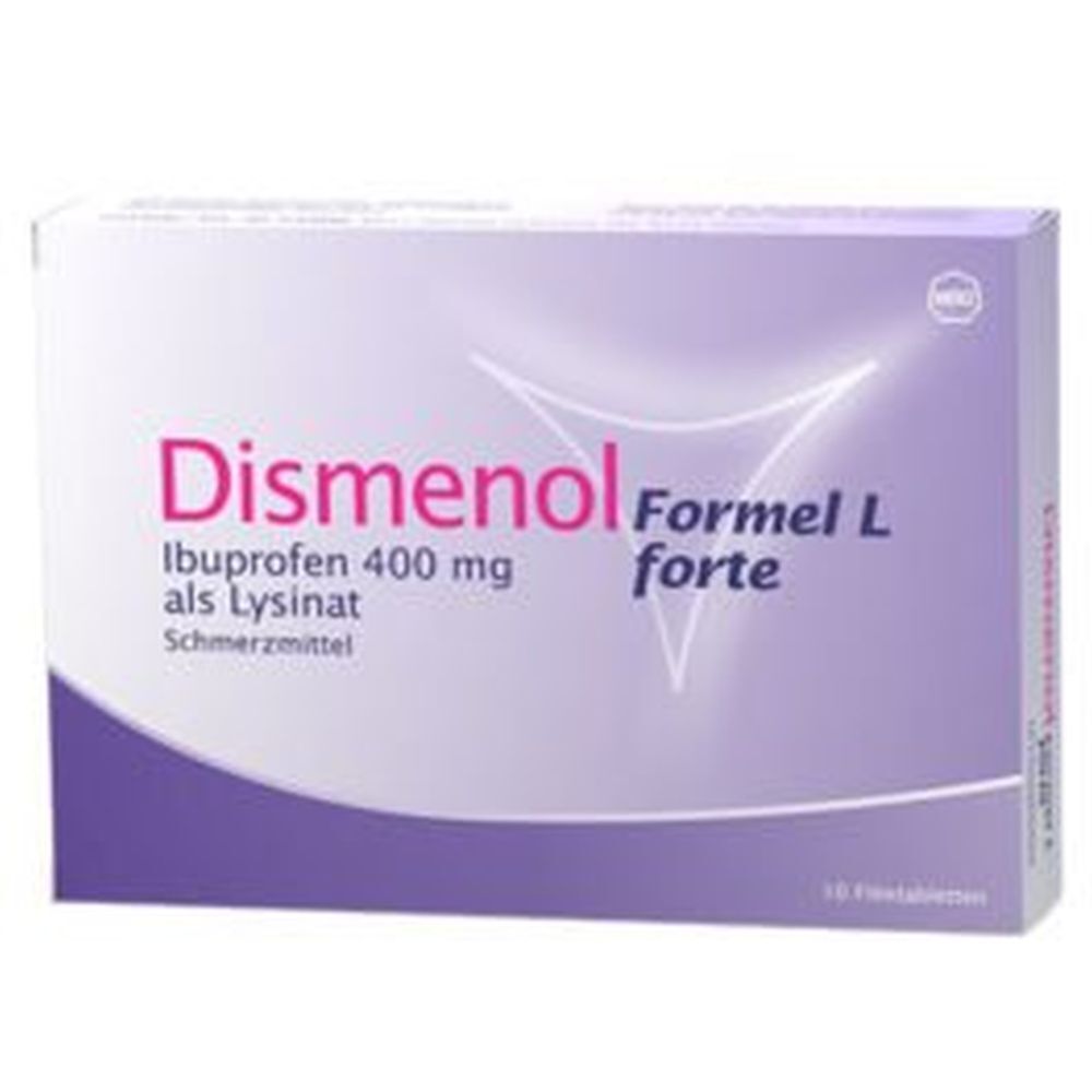 DISMENOL Formel L forte Filmtabl 400 mg 10 Stk