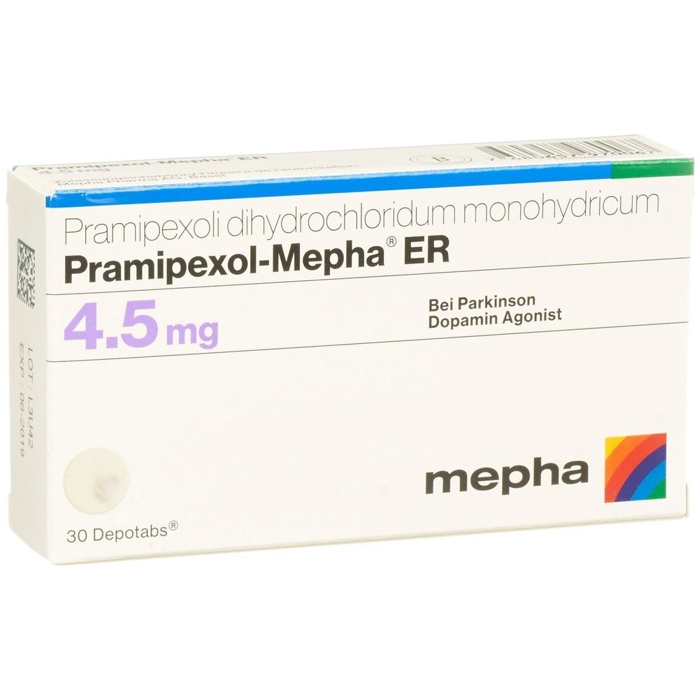 PRAMIPEXOL Mepha ER Depotabs 4.5 mg SDO