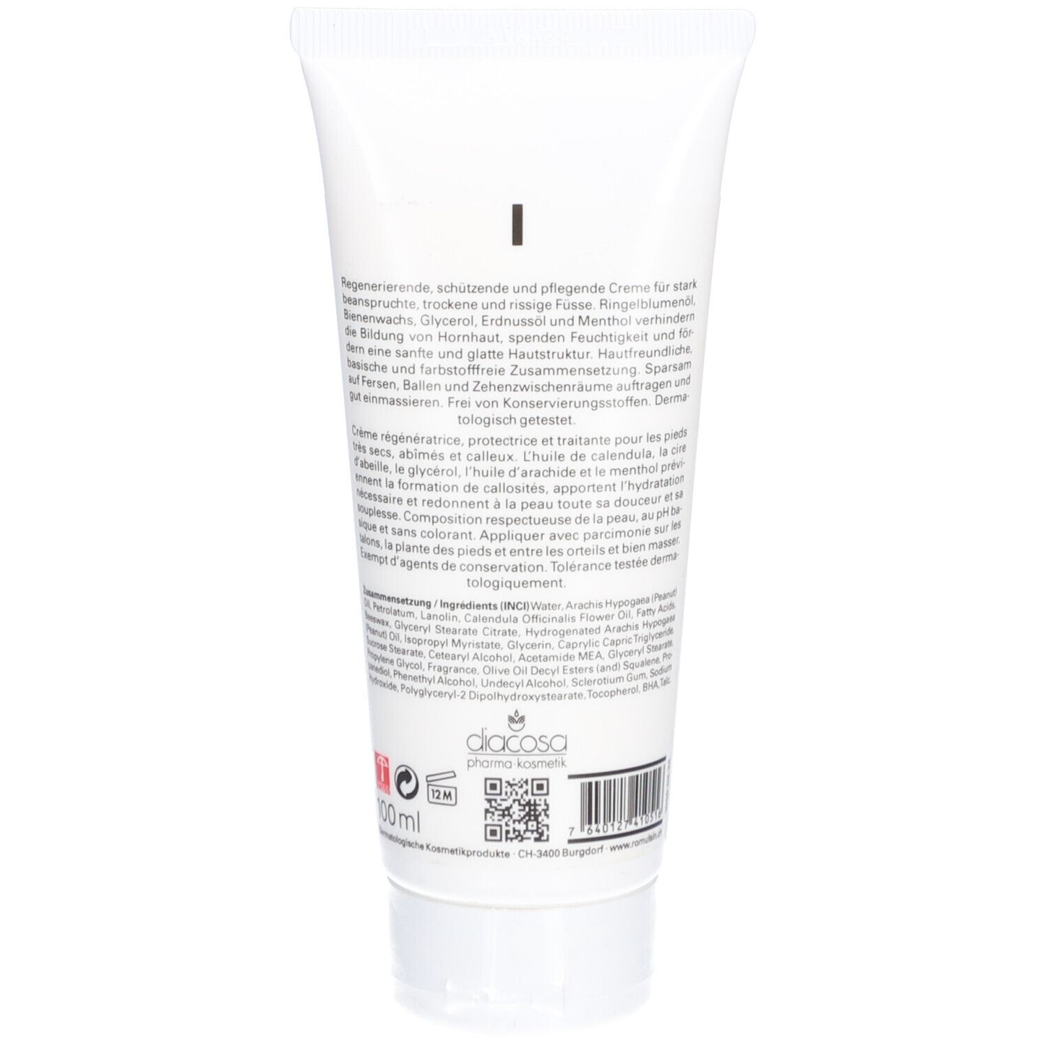 ROMULSIN Crème pour les pieds Huile de calendula