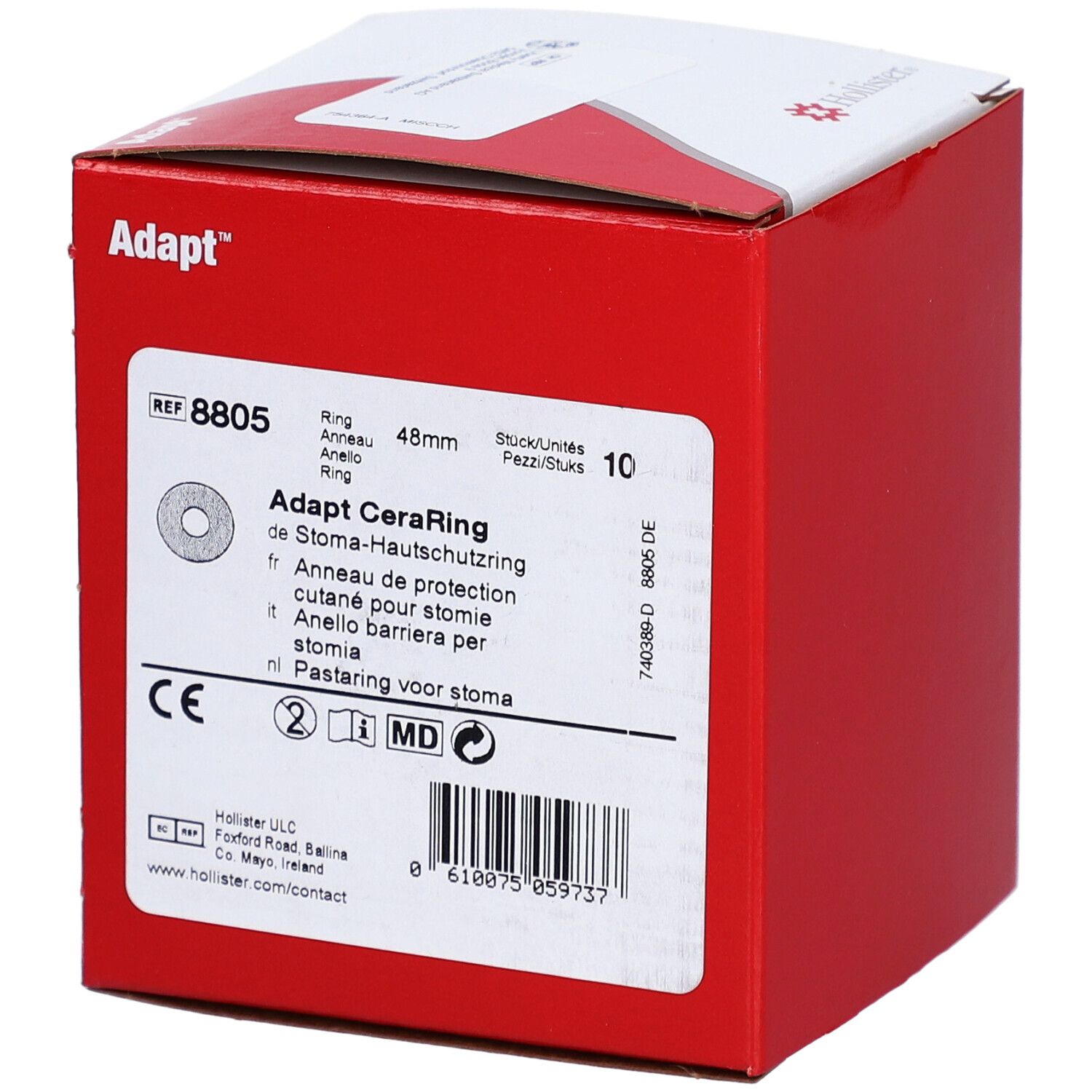 HOLLISTER ADAPT CeraRing 4.5mm/48mm 10 Stk