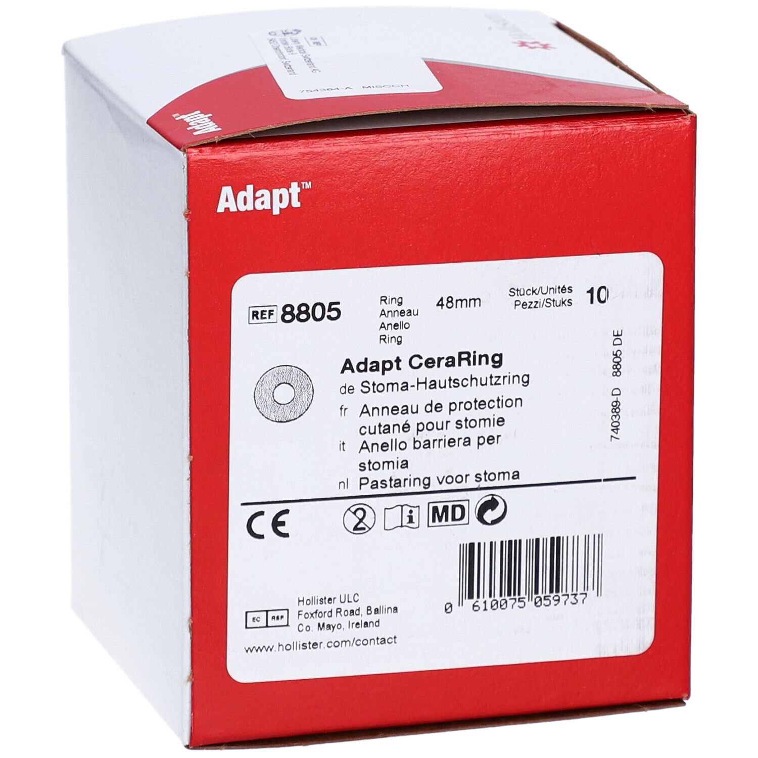 HOLLISTER ADAPT CeraRing 4.5mm/48mm 10 Stk