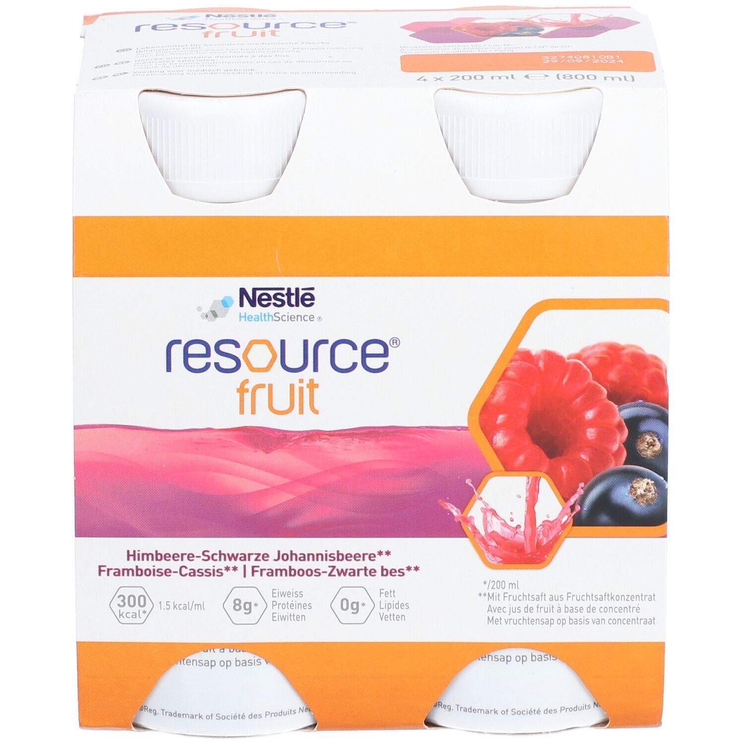 NESTLE RESOURCE® Frucht Himbeere - Schwarze Johannisbeere