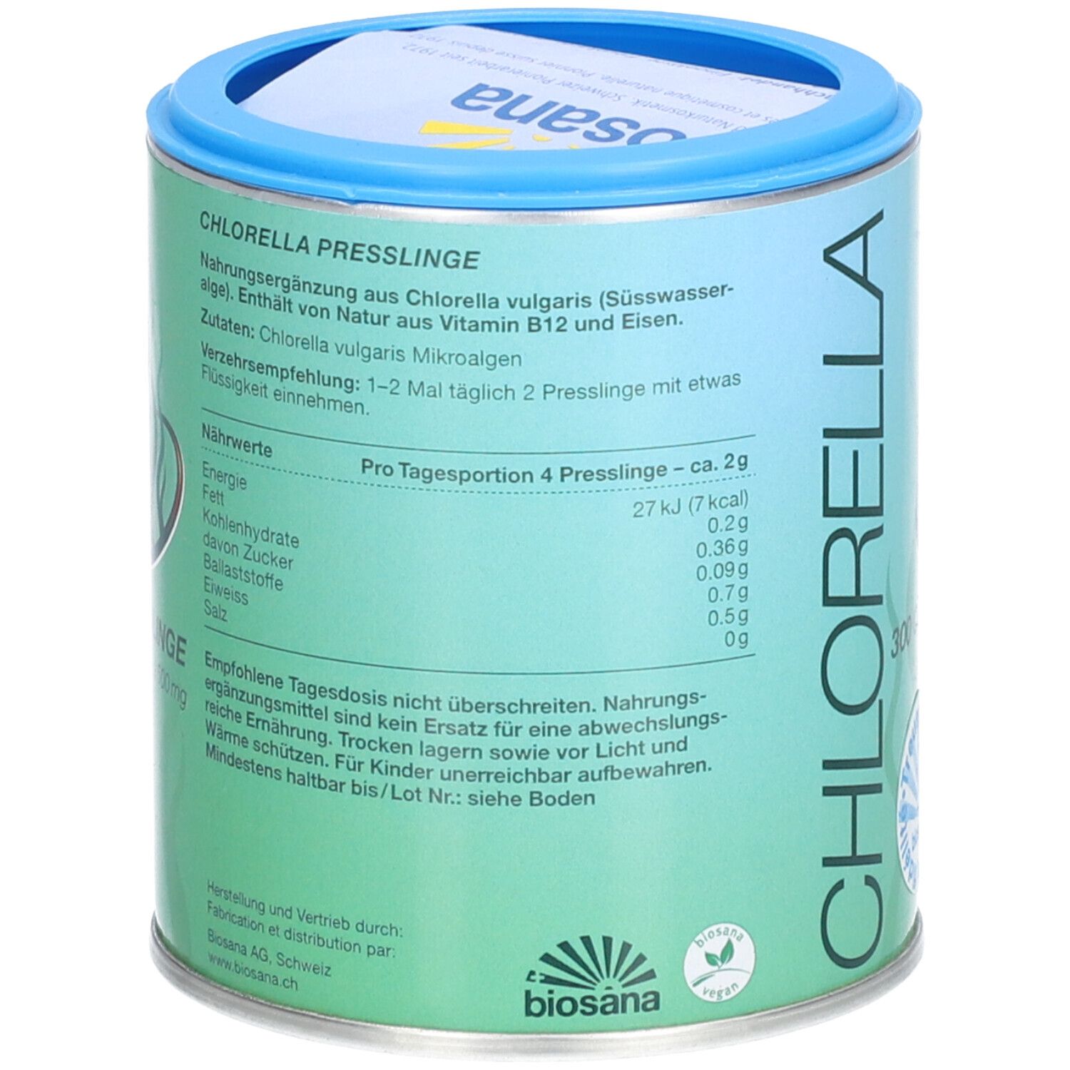biosana Chlorella 500 mg