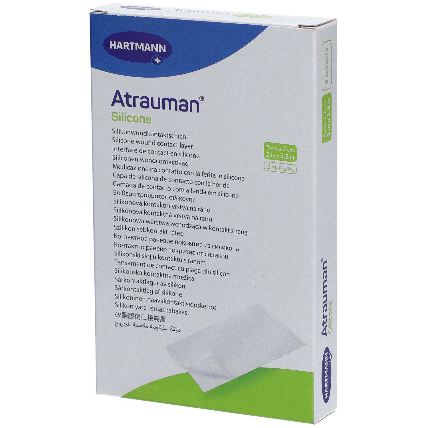 HARTMAN Atrauman® Kontaktschicht aus sterilem Silikon 5 x 7 cm