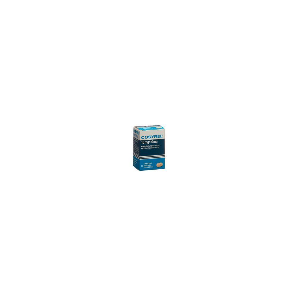 COSYREL Filmtabl Biso 10mg/Perind 10mg Ds 30 Stk