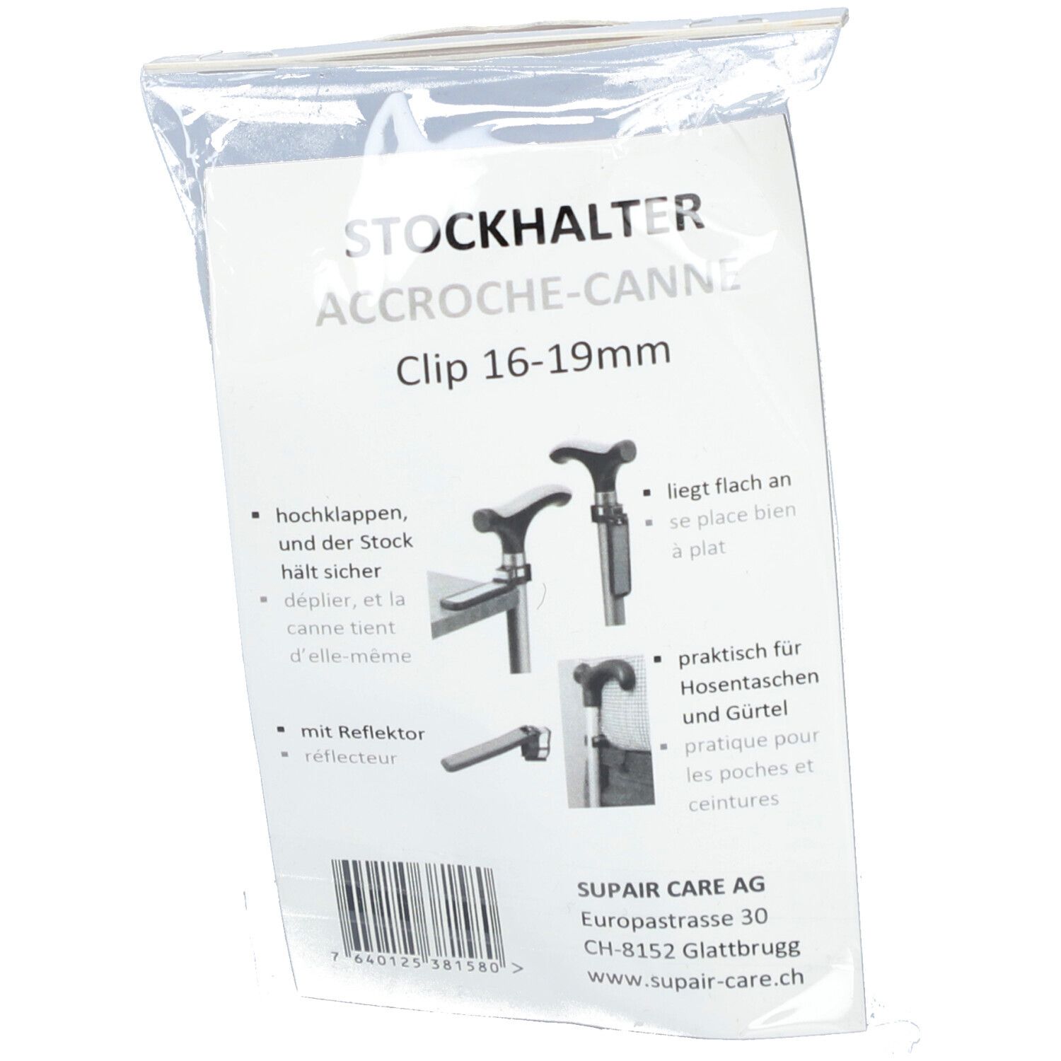 SUPAIR Accroche canne 16-19 mm