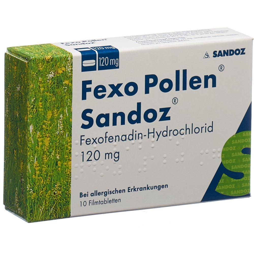 FEXO POLLEN Sandoz Filmtabl 120 mg 10 Stk