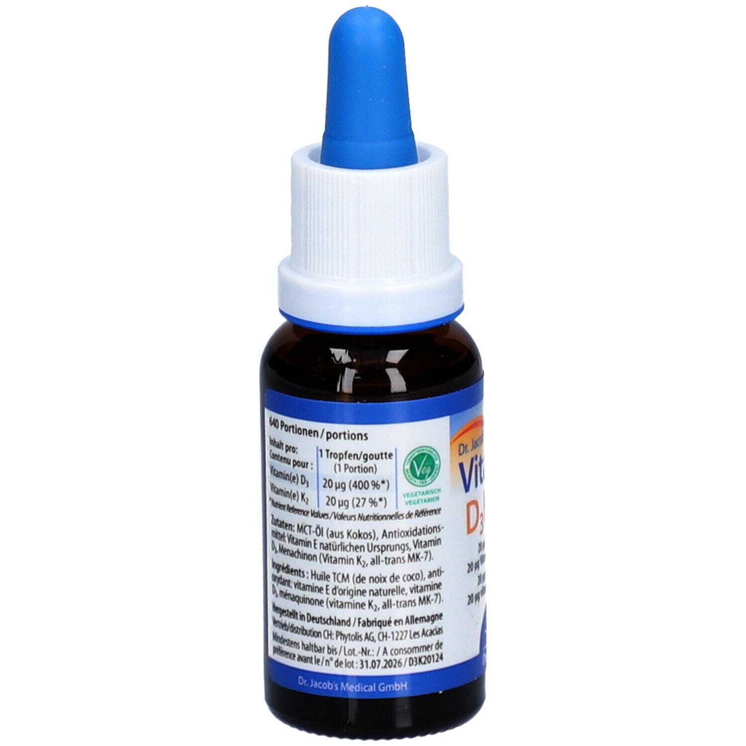 Dr. Jacobs Vitamine D3K2 Huile