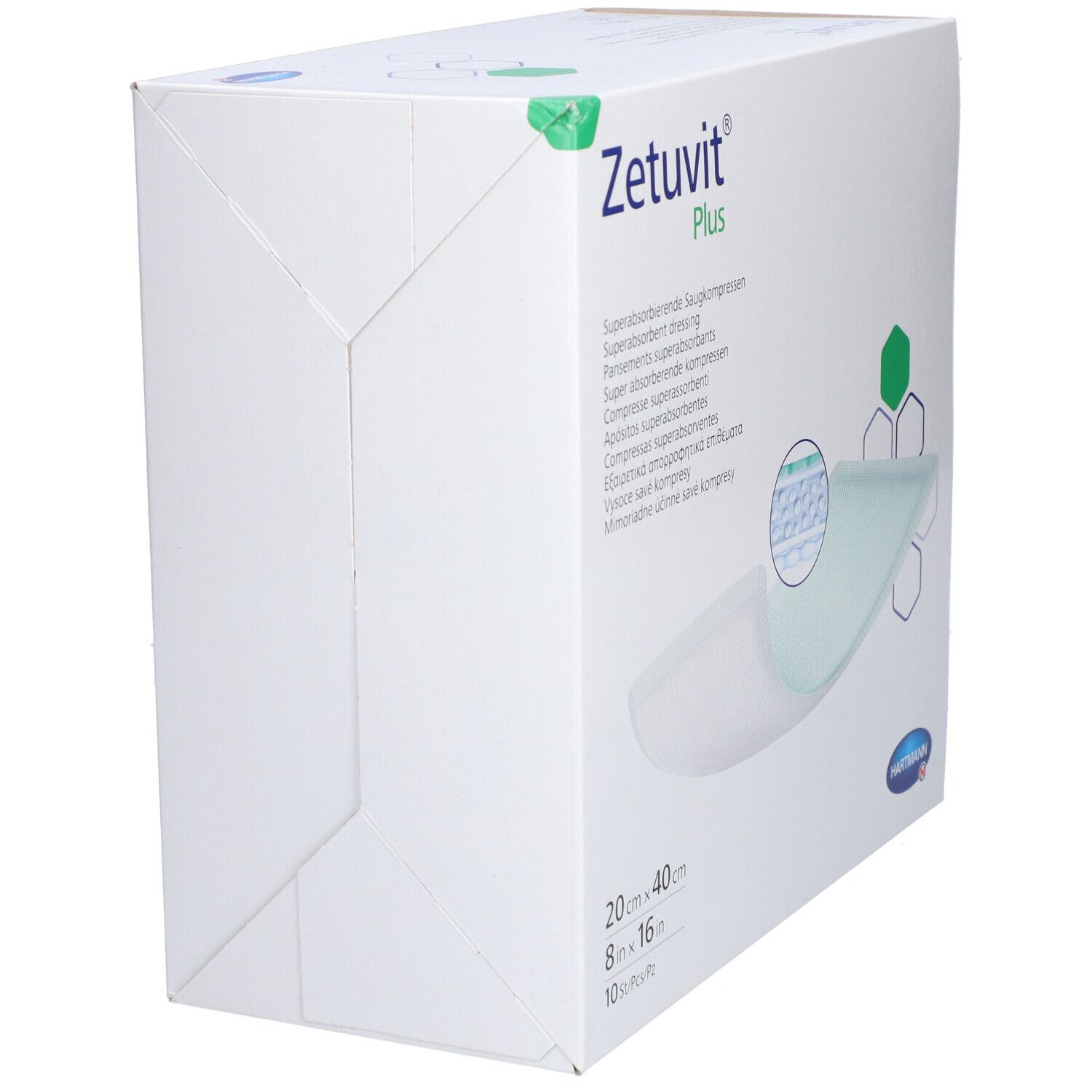 HARTMANN Zetuvit® Plus Compresses absorbantes 20 x 40 cm