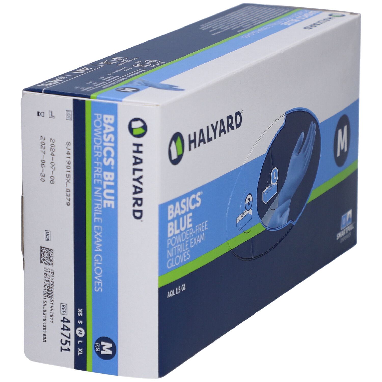 HALYARD Untersuchungshandschuhe Nitril Basic blau L