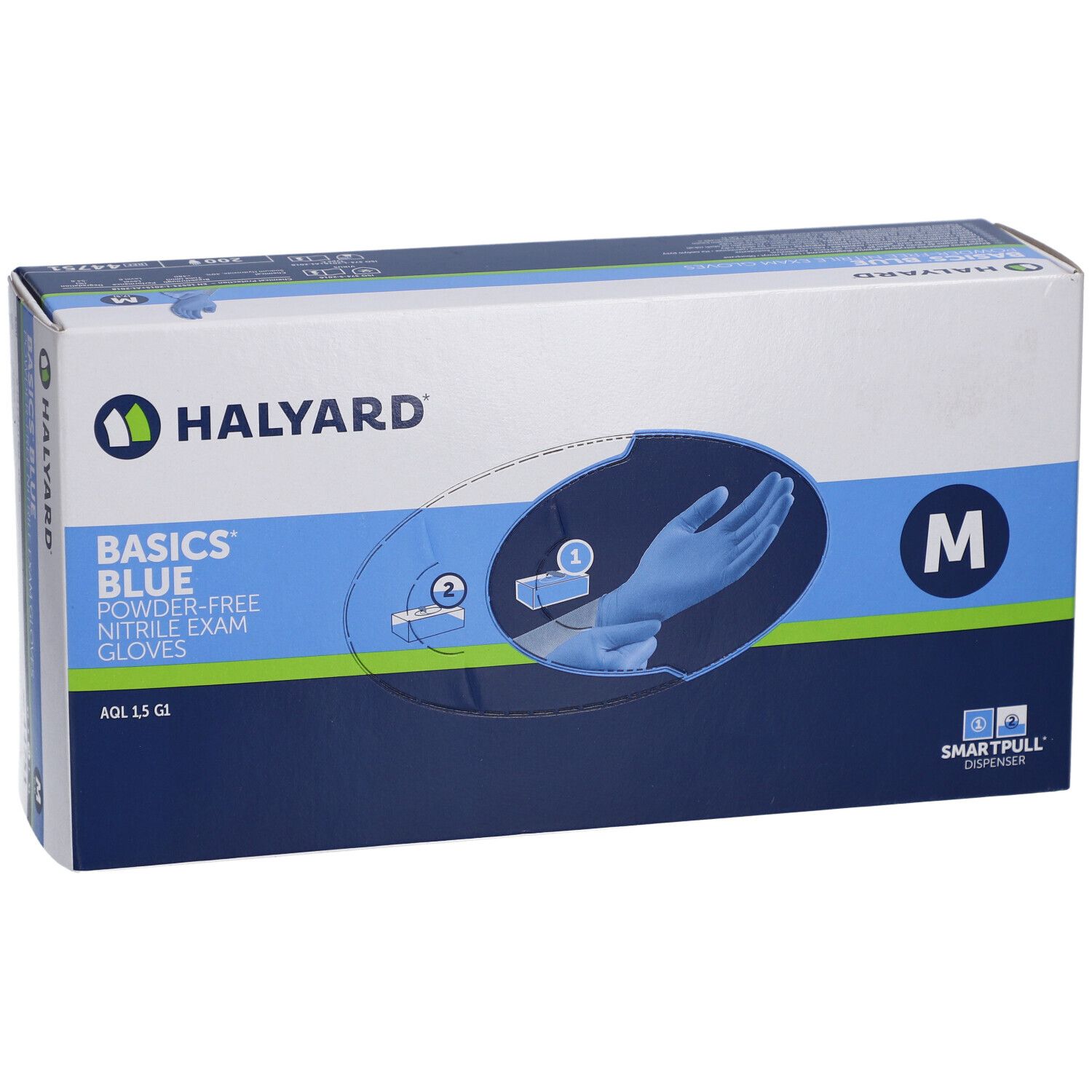 HALYARD Untersuchungshandschuhe Nitril Basic blau L