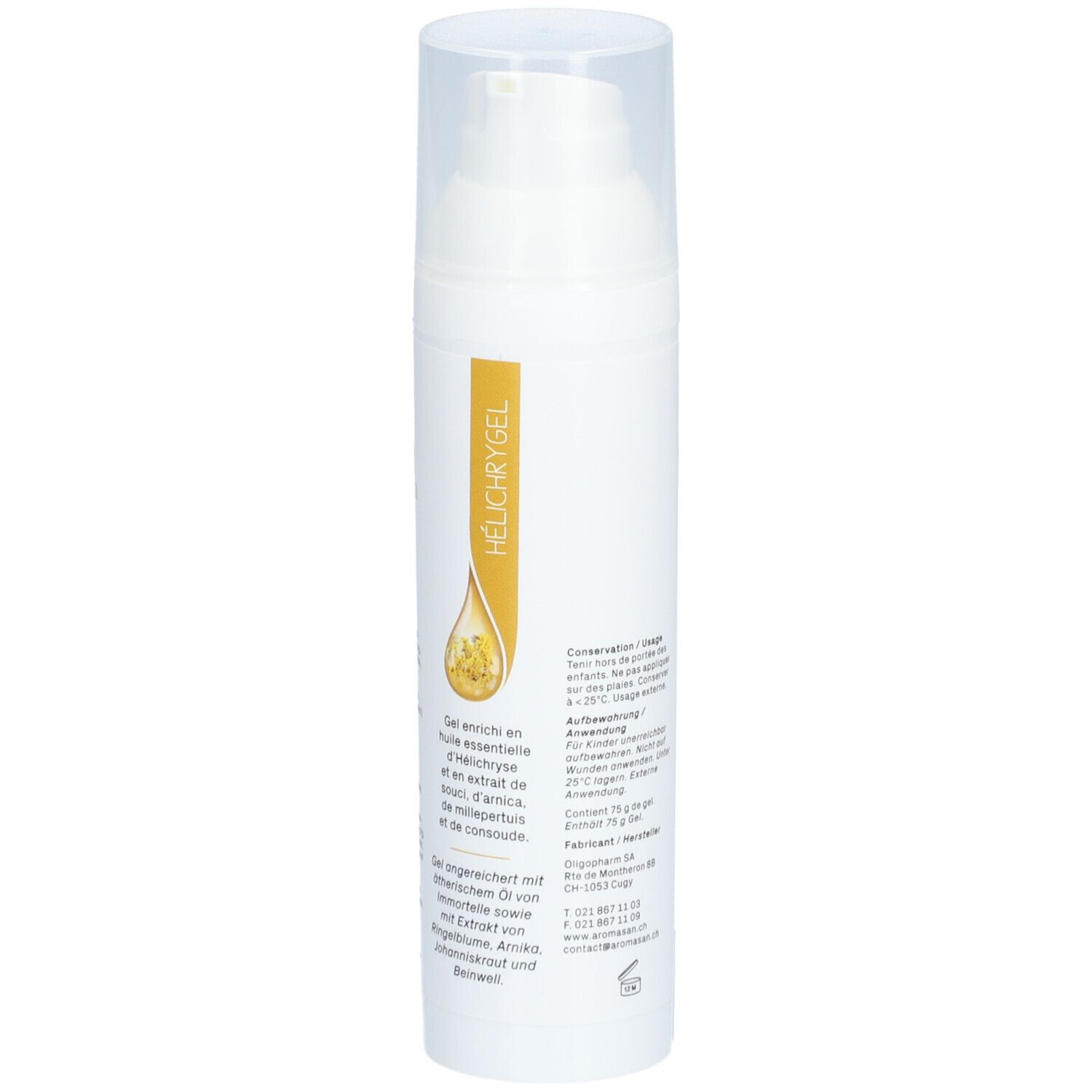 AROMASAN Hélichrygel - Gel enrichi en huile essentielle d'Hélichryse