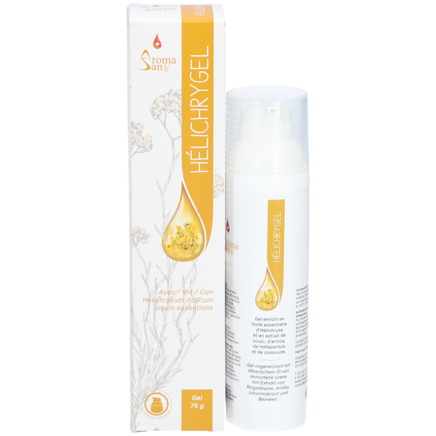 AROMASAN Hélichrygel - Gel enrichi en huile essentielle d'Hélichryse