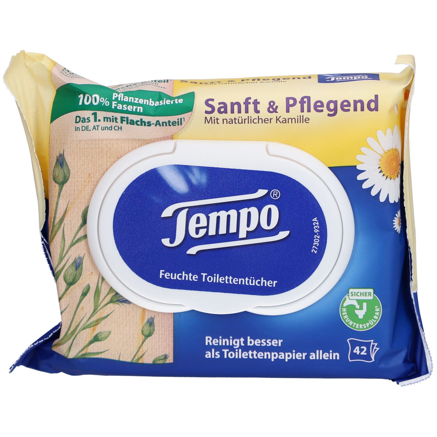 Tempo Feuchtes Toilettenpapier Sanft & Pflegend