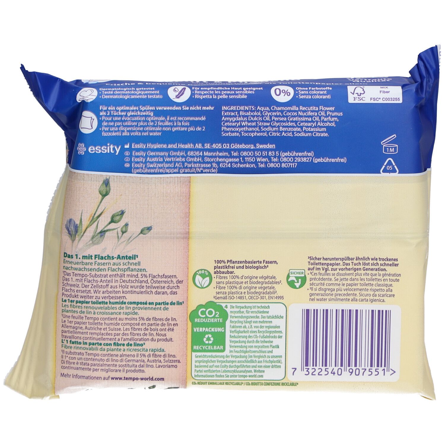 Tempo Feuchtes Toilettenpapier Sanft & Pflegend