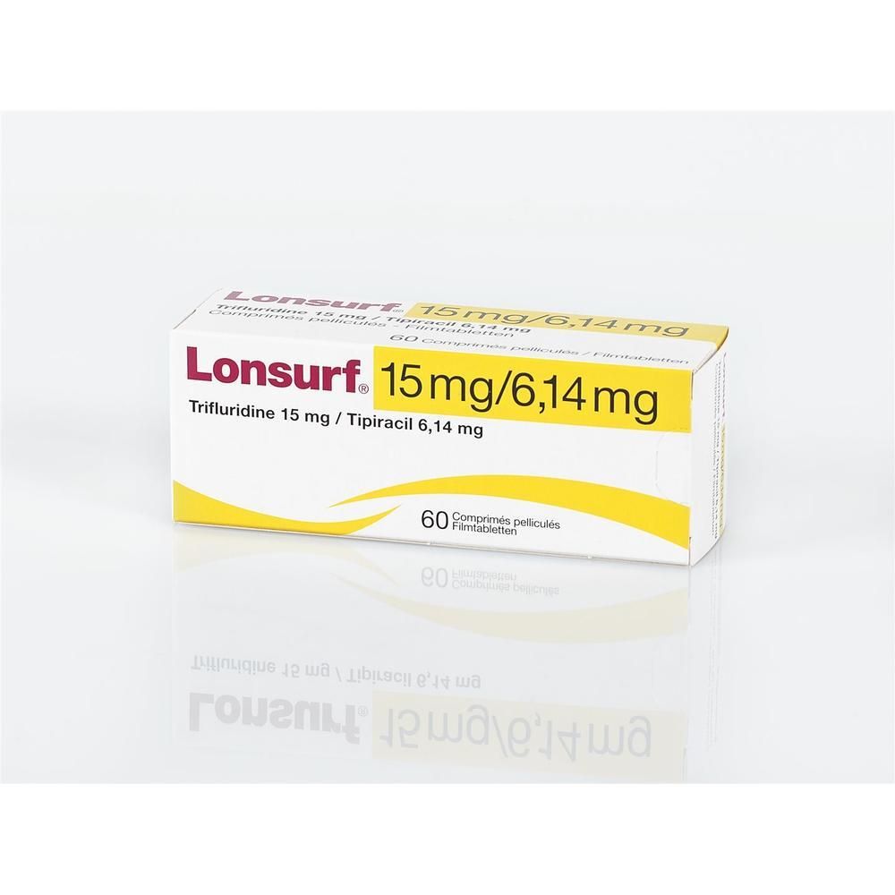 Lonsurf Filmtabletten 15 mg/6,14 mg, 60 Stück.