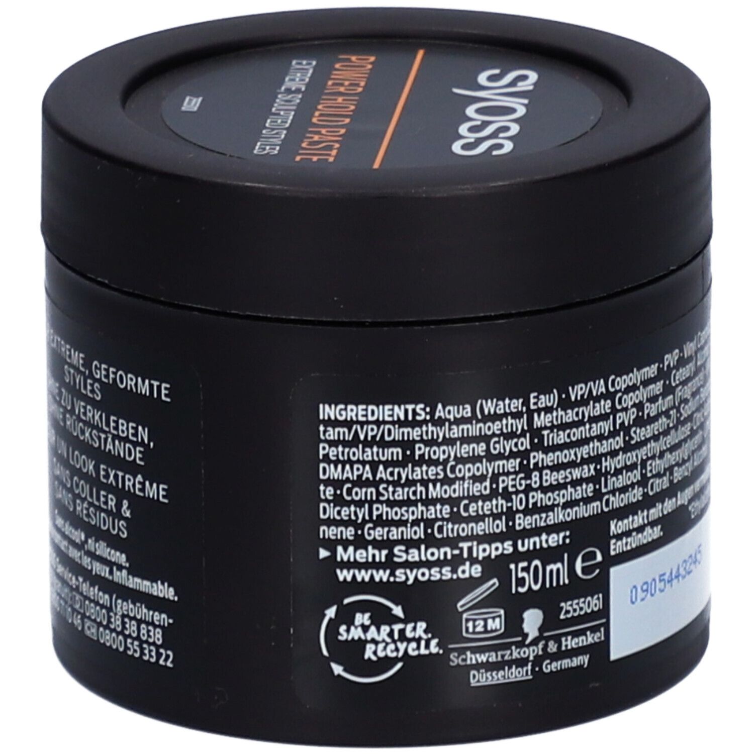 Syoss® Men Power Hold Extreme Styling Paste 150 ml – Mega starker Halt & langer Haltbarkeit