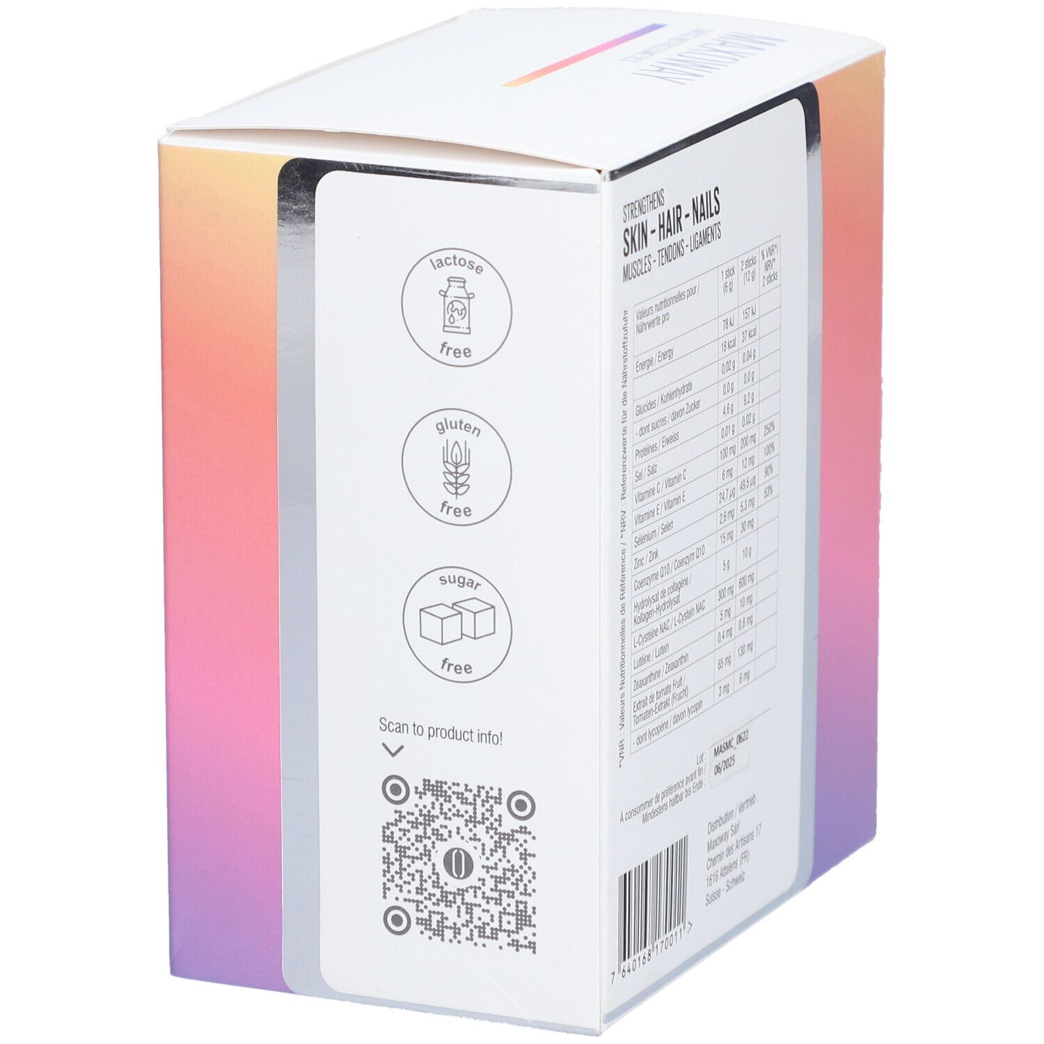 MAXOWAY Swiss Marine Collagen Sticks
