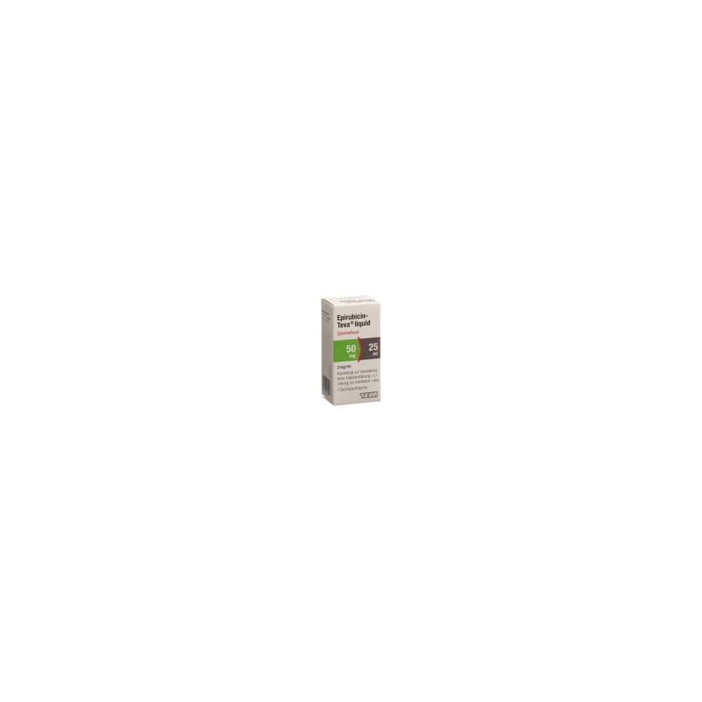 EPIRUBICIN Teva liquid 50 mg/25ml Durchstf